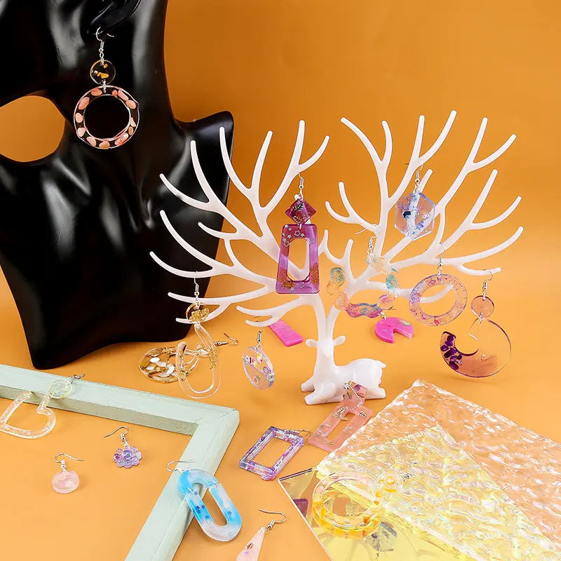Earring Resin Molds Jewelry Casting Molds Silicone Pendent Epoxy Resin Molds for Women Earrings DIY Jewelry Making Supplies