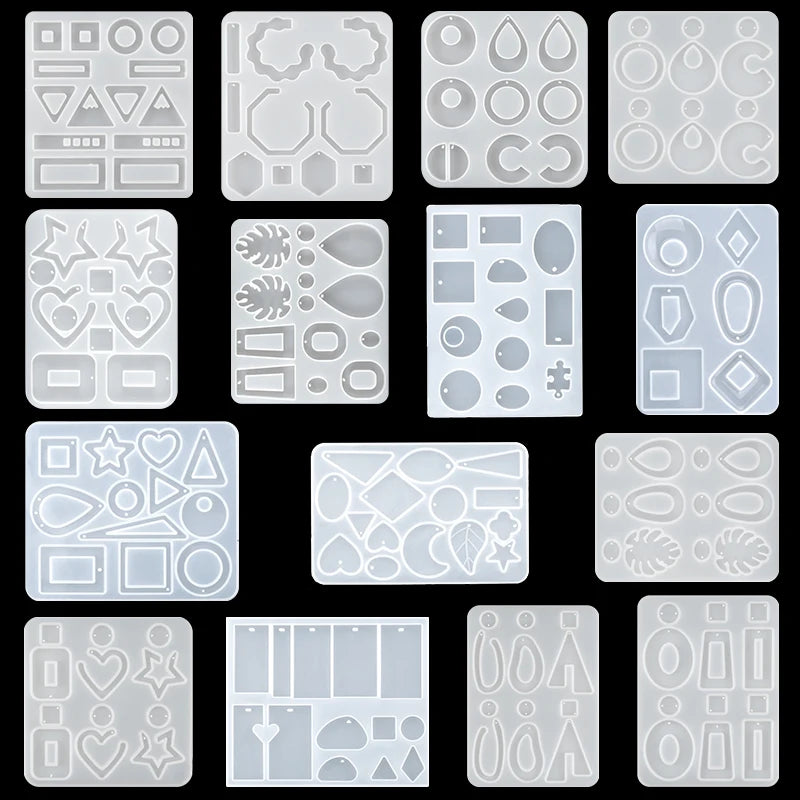 Earring Resin Molds Jewelry Casting Molds Silicone Pendent Epoxy Resin Molds for Women Earrings DIY Jewelry Making Supplies