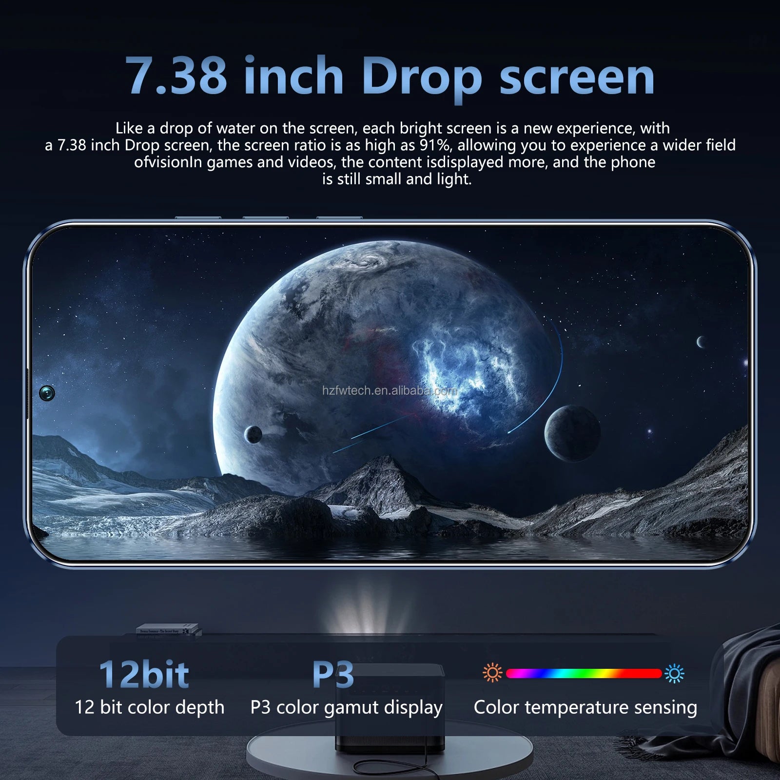 Unlocked Pova6Pro 5G Smartphone 6.8Inch Display with High-Capacity 8800mAh Battery