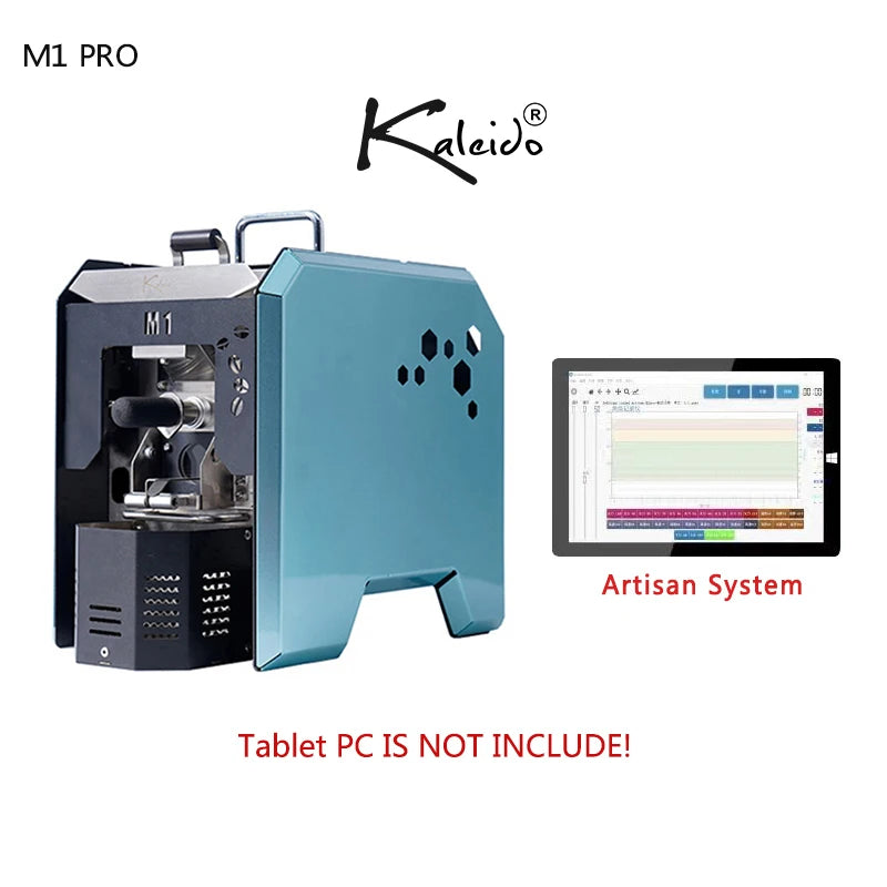 Kaleido Sniper M1 Pro Stainless Steel Electric Drum Coffee Roaster Machine App-Controlled 1000W Automatic Chaff Household