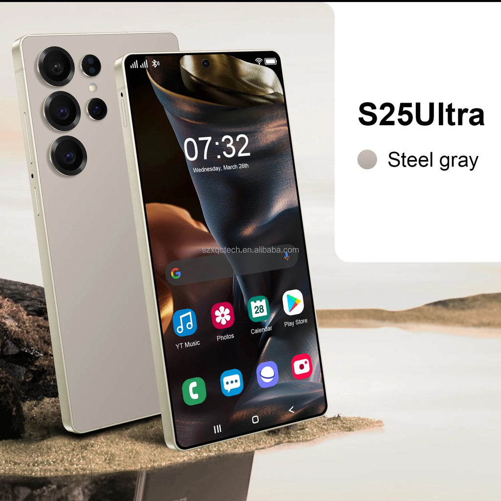 New S25 Ultra 5g Smartphone 7.3 Inch Hd Screen 16gb+1tb 5g Dual Card Mobile Phone Original High Quality Cellphone Version
