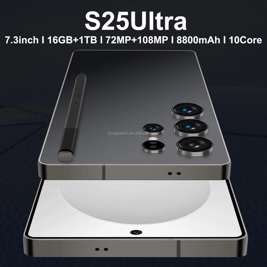 New S25 Ultra 5g Smartphone 7.3 Inch Hd Screen 16gb+1tb 5g Dual Card Mobile Phone Original High Quality Cellphone Version