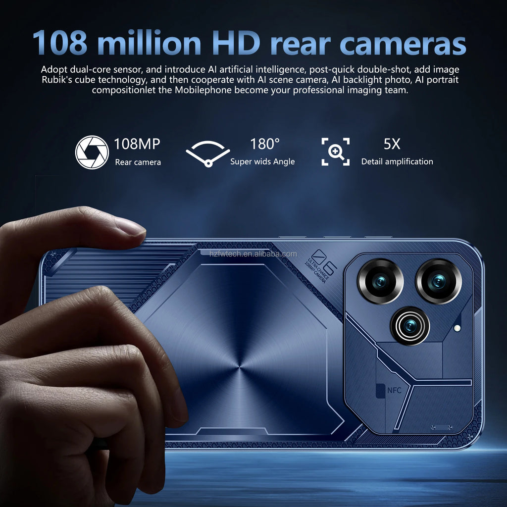 Unlocked Pova6Pro 5G Smartphone 6.8Inch Display with High-Capacity 8800mAh Battery