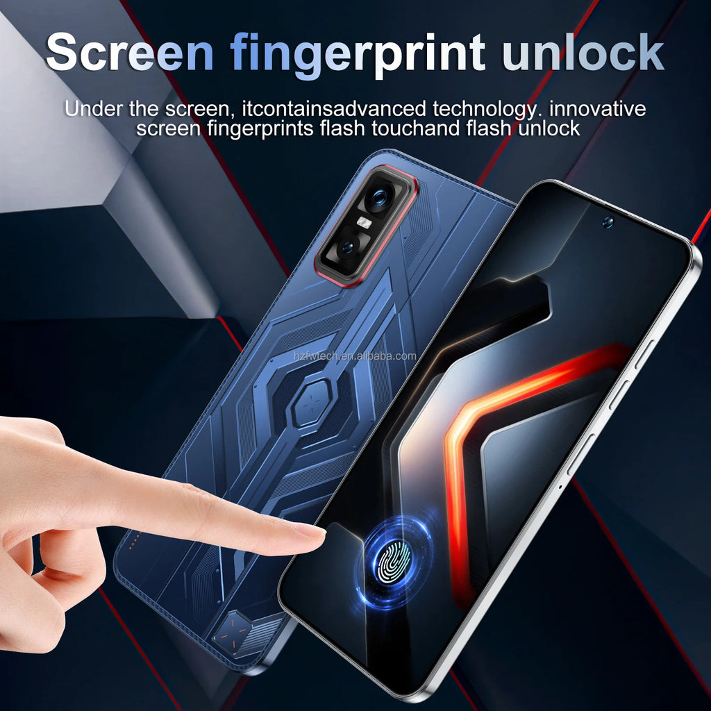 2025 New GT30 Pro Android14 5g Smartphone HD 7.3 Inch Screen Deca Core CPU LTE Cellular Dual Card Mobile Phone