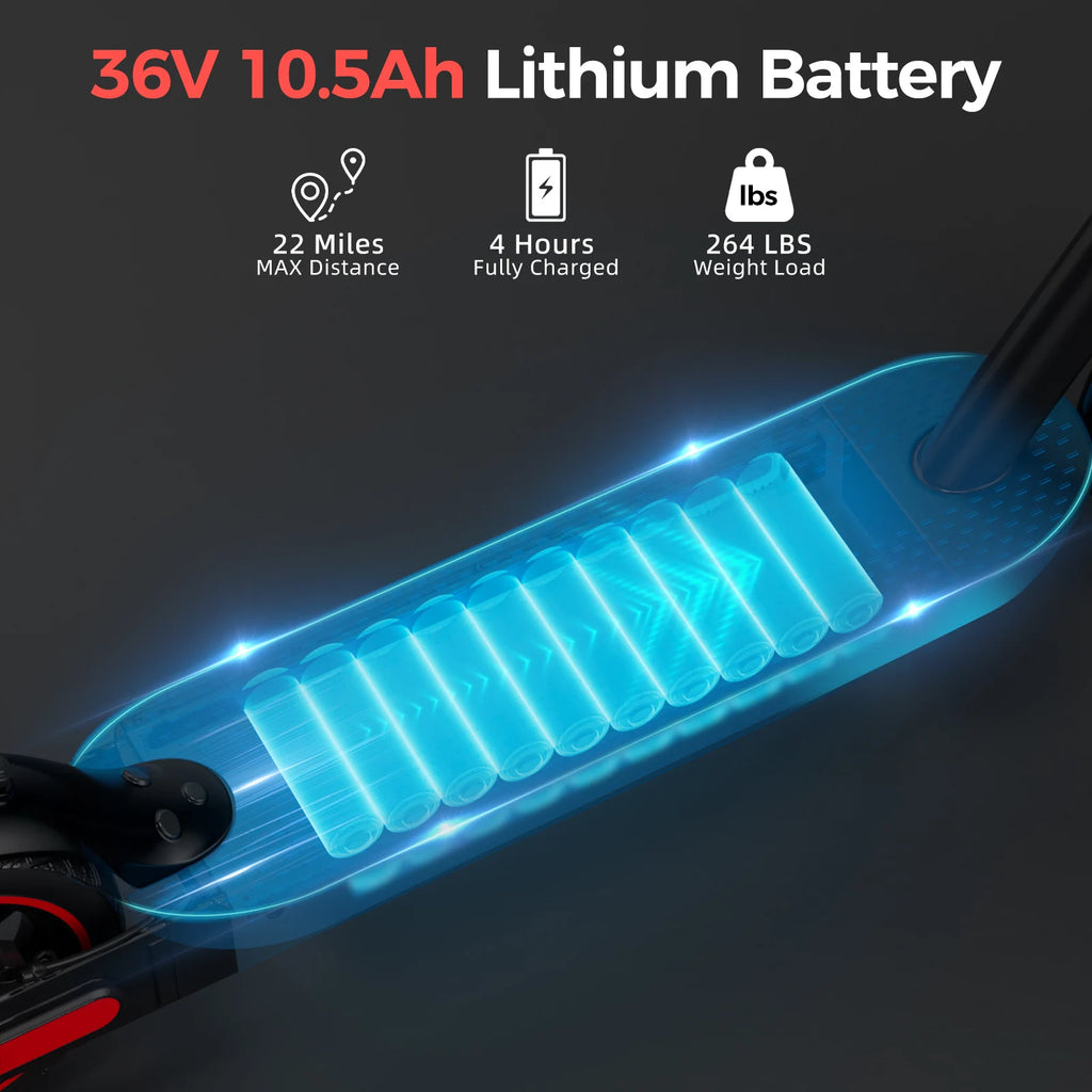 US Warehouse Stock New Offer with Free Shipping Electric Scooter 500W 10.5 Ah Foldable for Adult Unisex EScooter 10inch air Tire