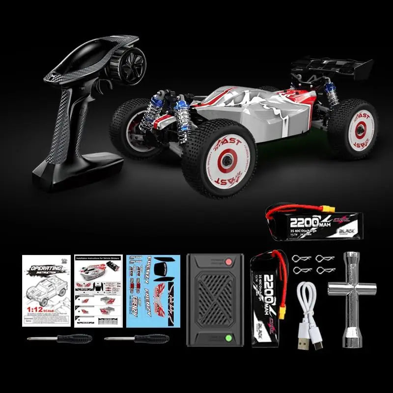 HOSHI N517C Frenzy 1/12 Scale Brushless Full Scale 4WD 70KM/H Rc Car High Speed Racing Truck Vehicle RTR 2XBATTERY Version