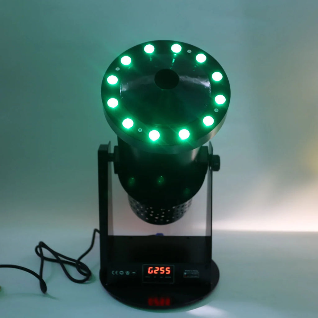 High Quality  LED Electric Metal 1500W DMX Confetti Cannon Machine for Stage Party Wedding Events
