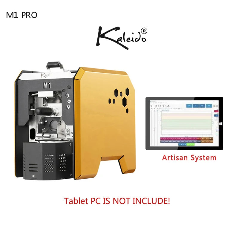 Kaleido Sniper M1 Pro Stainless Steel Electric Drum Coffee Roaster Machine App-Controlled 1000W Automatic Chaff Household
