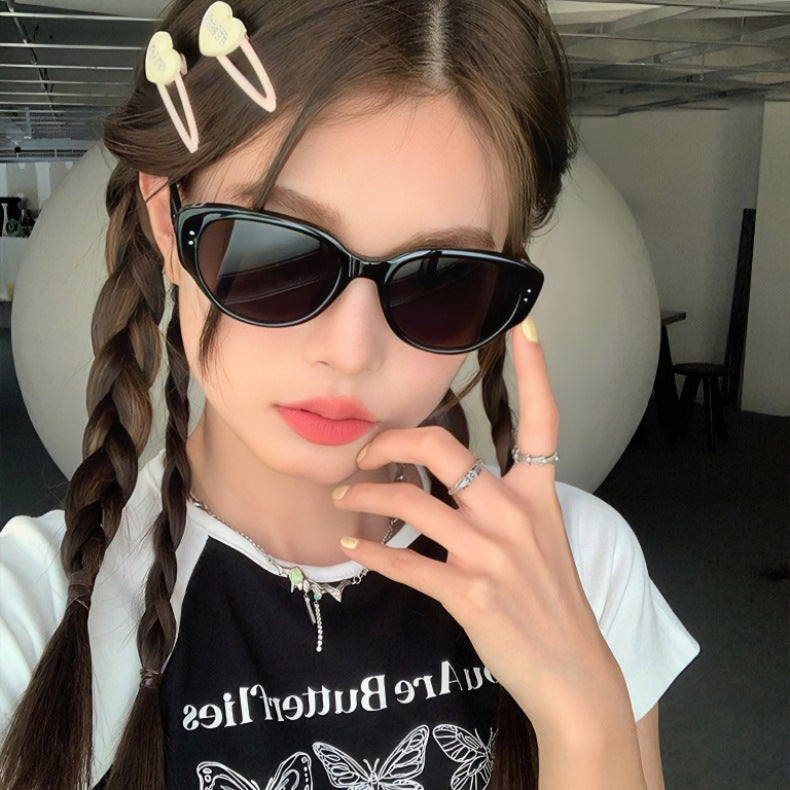 The Same Style of Sunglasses for Women, High-End Korean Style Retro Sunglasses for Men, Anti-Uv Glasses 2023 New Style