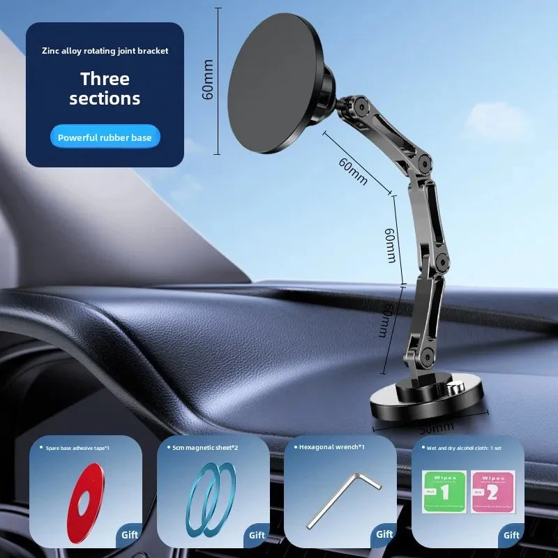Car Bracket base 17mm ball head base 360-degree rotating adhesive type with different Chuck mobile phone holder