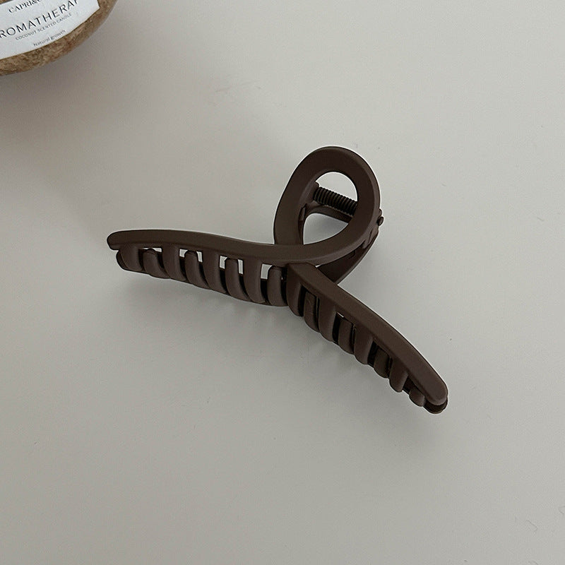 Large Grab Clip Black Simple Hair Clip