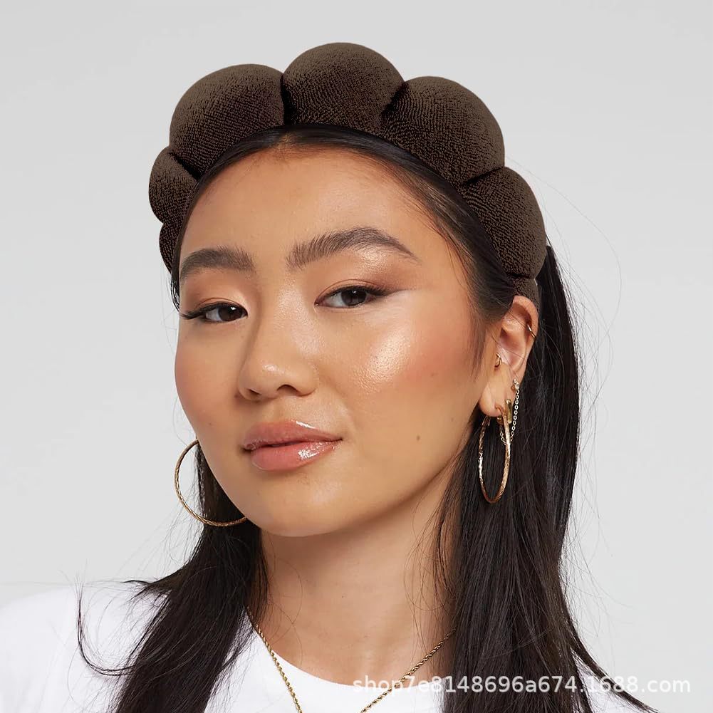 Cross-border explosions SPA clouds sponge face washing hair band bath face hair band autumn and winter color hair band wholesale