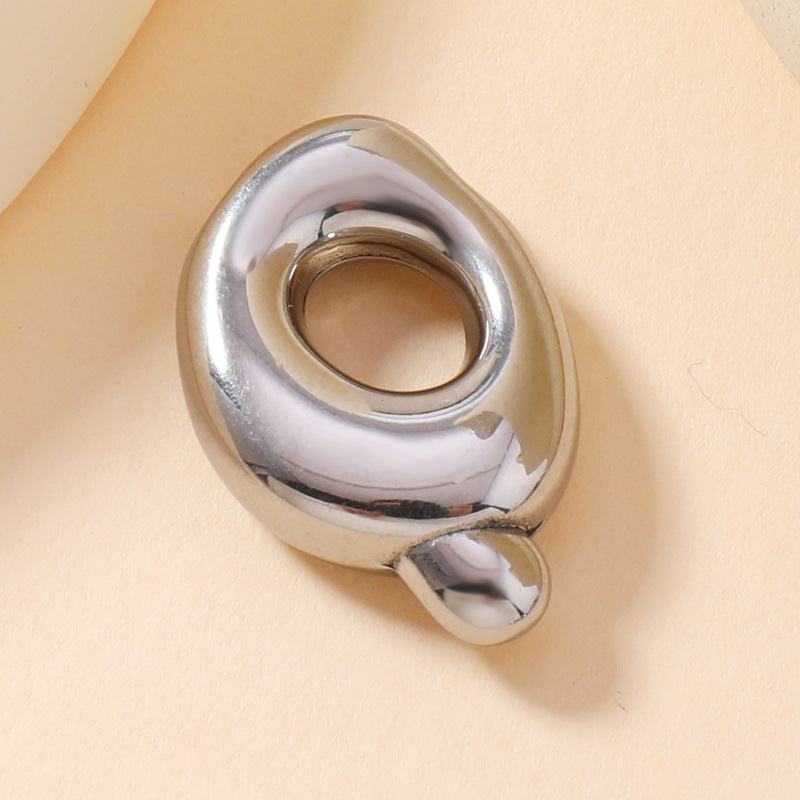 Pendant Single Pendant European and American Fashion Stainless Steel Jewelry Mini Bubble English Letter Pendant DIY Accessories Jewelry