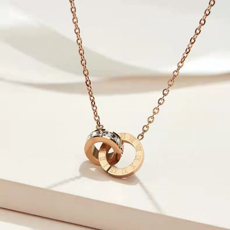 Double-Layer Necklace Women's Sweater Chain