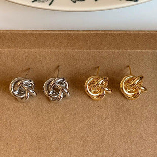Fashion Explosions European and American Fashion Metal Style Geometry Gap Earrings Large Circle Distinctive Niche All-match Ear Jewelry Women