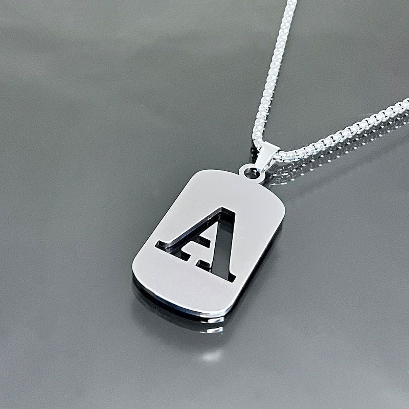 Europe and the United States cross-border hot 26 words English letter necklace fashion temperament Joker exquisite hanging jewelry factory wholesale