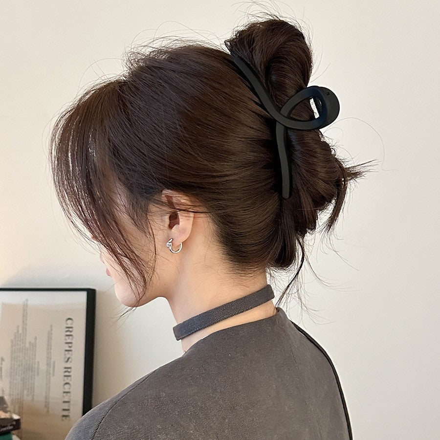 Large Grab Clip Black Simple Hair Clip Large Hair Clip Headwear Head Hair Shark Clip Hair Multi-Hair Accessories