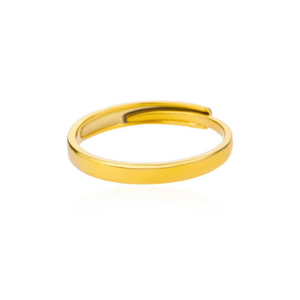 Cross-border stainless steel ring adjustable geometric ring 18k