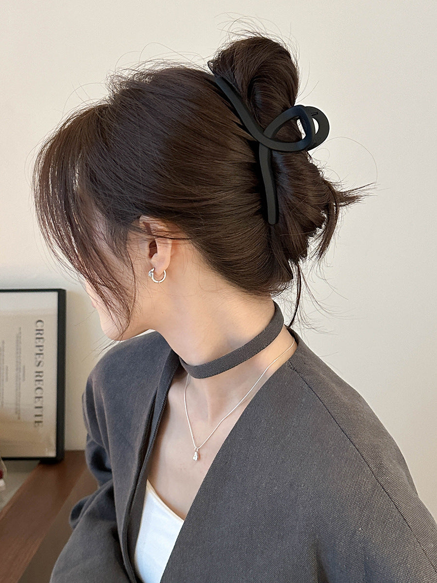 Large Grab Clip Black Simple Hair Clip Large Hair Clip Headwear Head Hair Shark Clip Hair Multi-Hair Accessories