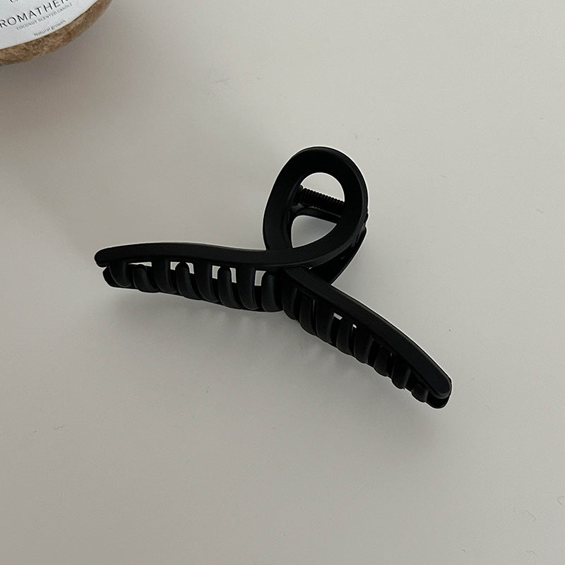 Large Grab Clip Black Simple Hair Clip