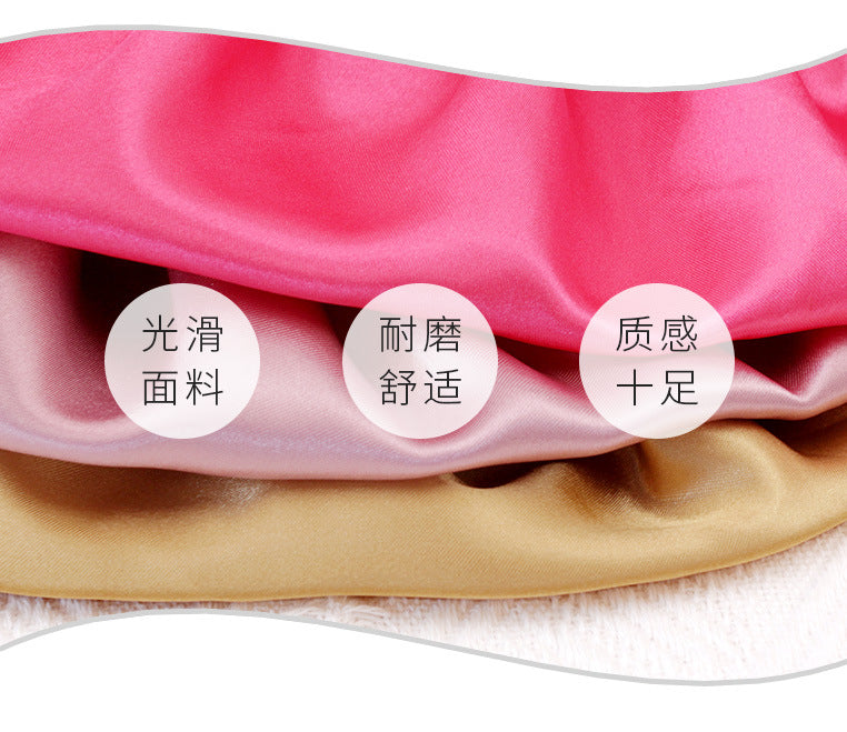 2026 New Style Solid Color Lace Beauty and Hair Care Women's Postpartum Hat Satin Elastic Wide-Brimmed Double-Layer Warm Hat