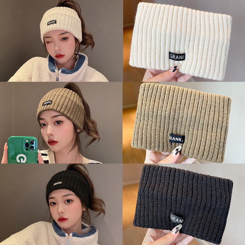 Hat Women's Autumn and Winter Velvet Scarf