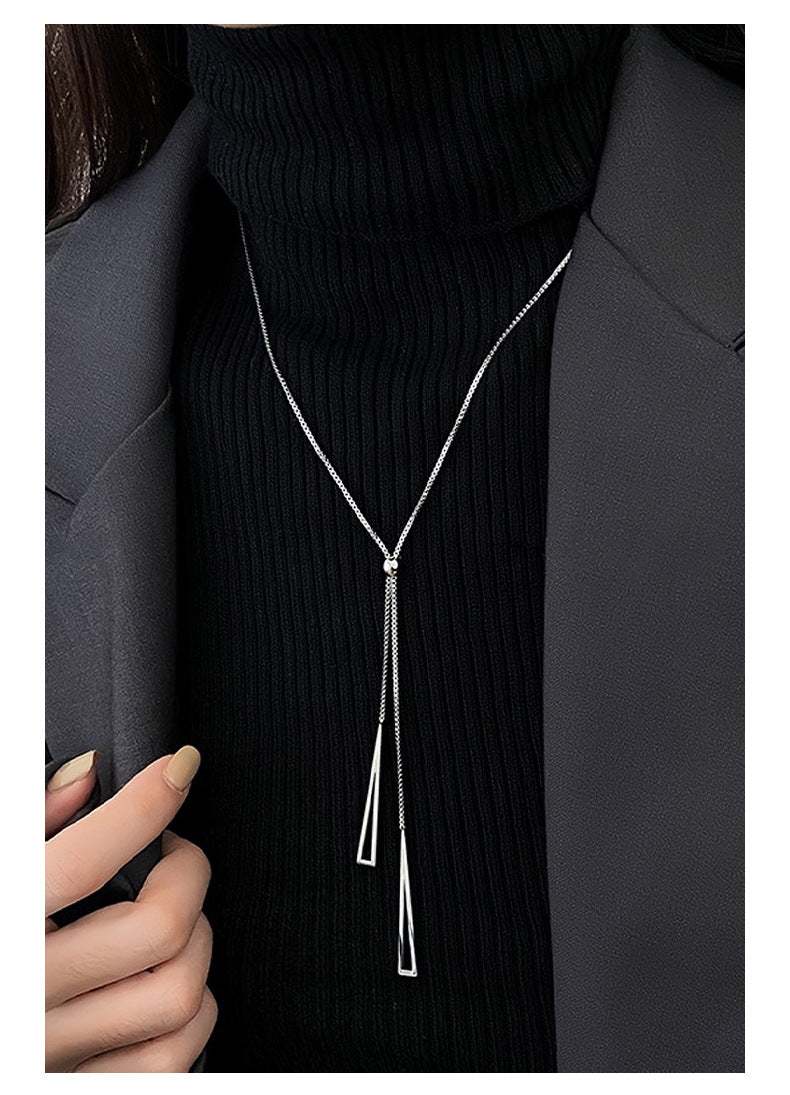 Double-Layer Necklace Women's Sweater Chain
