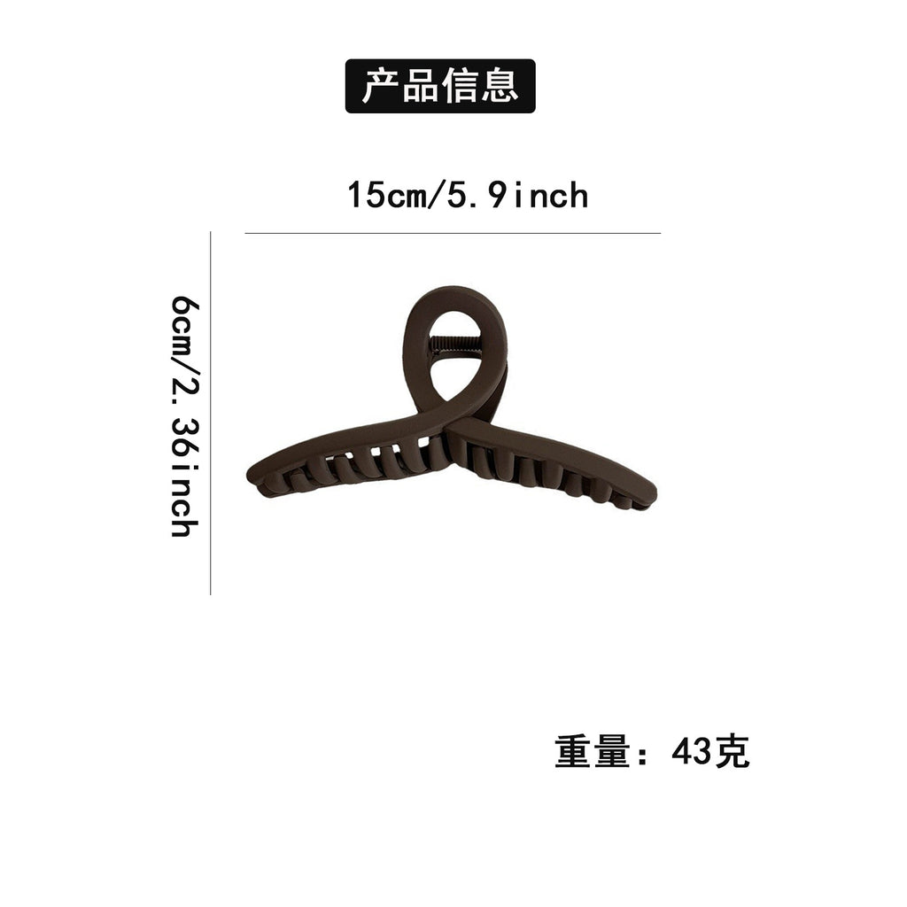 Large Grab Clip Black Simple Hair Clip Large Hair Clip Headwear Head Hair Shark Clip Hair Multi-Hair Accessories