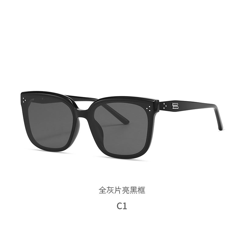 Dear Sunglasses 9097 Ou Ming New Women's Nylon High-End Fashion Large Frame Driving Men's Anti-Uv Sunglasses