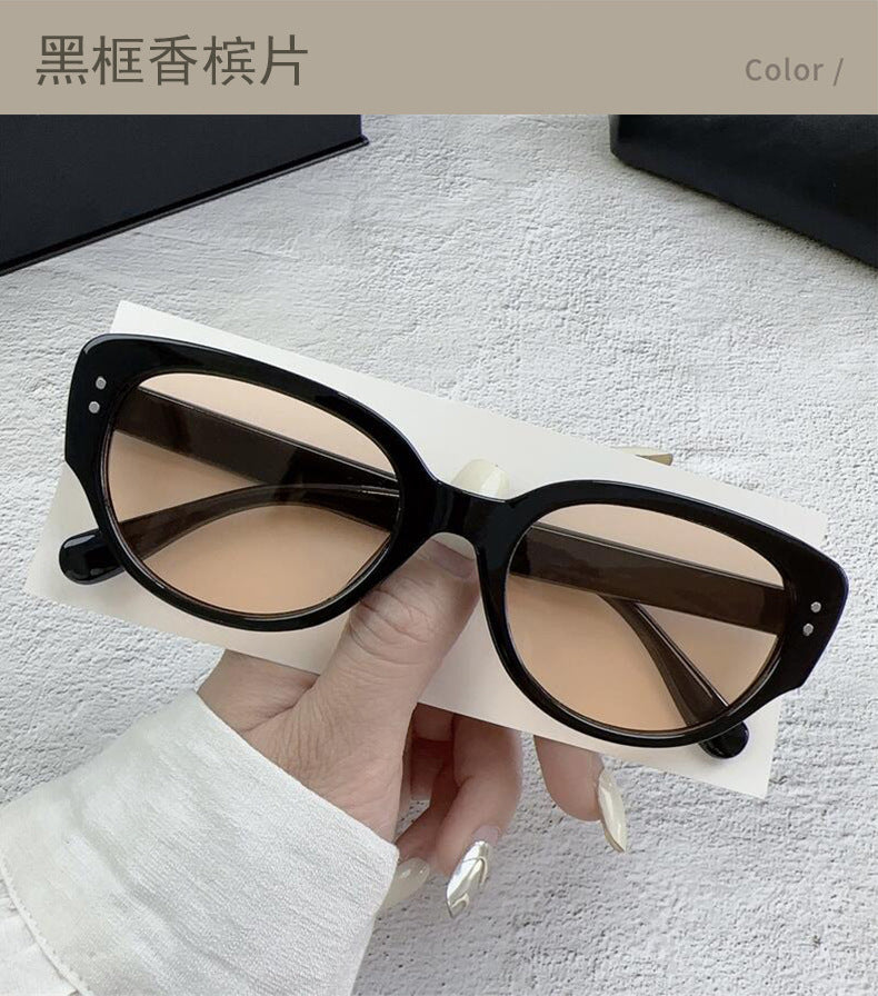 The Same Style of Sunglasses for Women, High-End Korean Style Retro Sunglasses for Men, Anti-Uv Glasses 2023 New Style