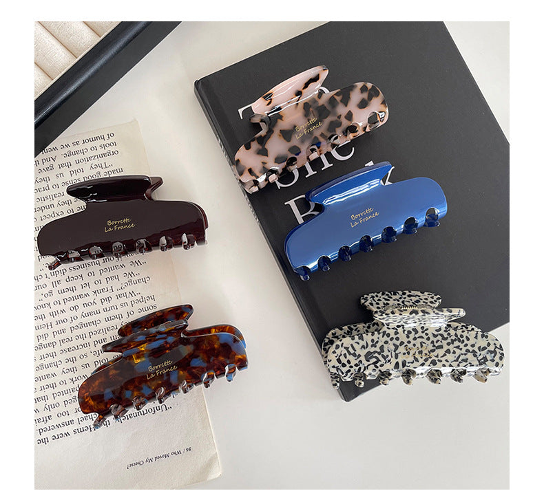 South Korea France Acetic Acid Clip Simple Retro French Elegant Elegant Hair Shark Clip Hair Clip for Women