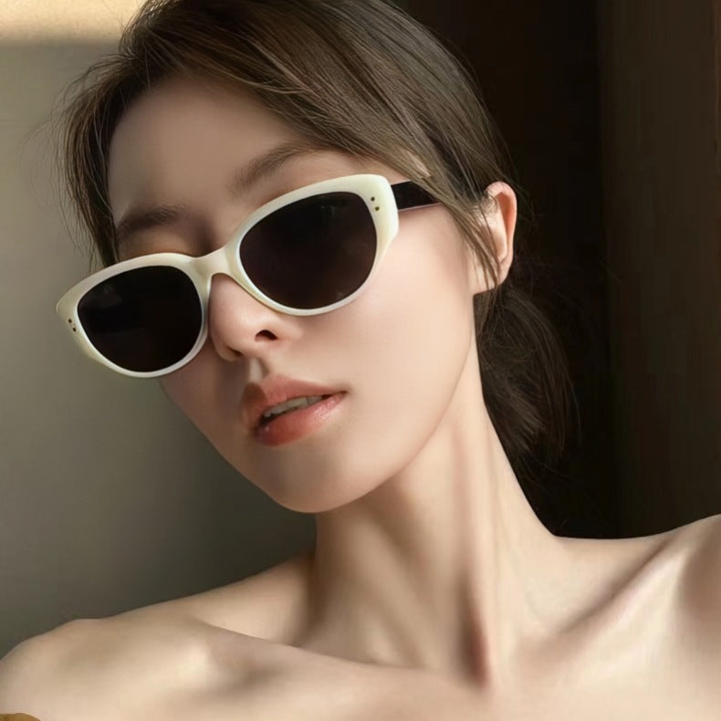 The Same Style of Sunglasses for Women, High-End Korean Style Retro Sunglasses for Men, Anti-Uv Glasses 2023 New Style