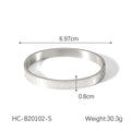 European and American fashion titanium steel Roman numeral buckle bracelet 18k gold ins punk style stainless steel bracelet women's high-end sense
