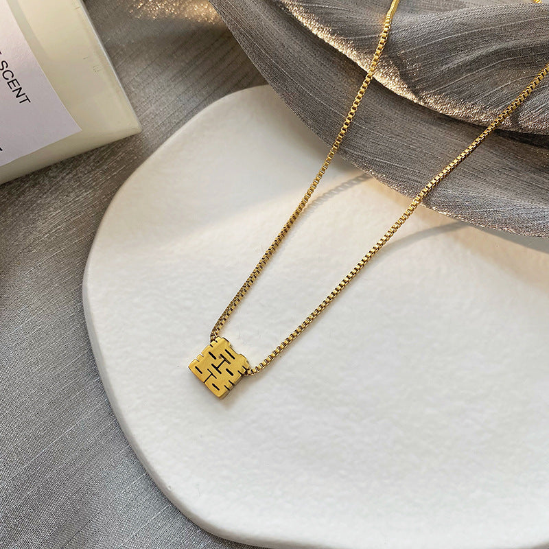 Double-Layer Necklace Women's Sweater Chain