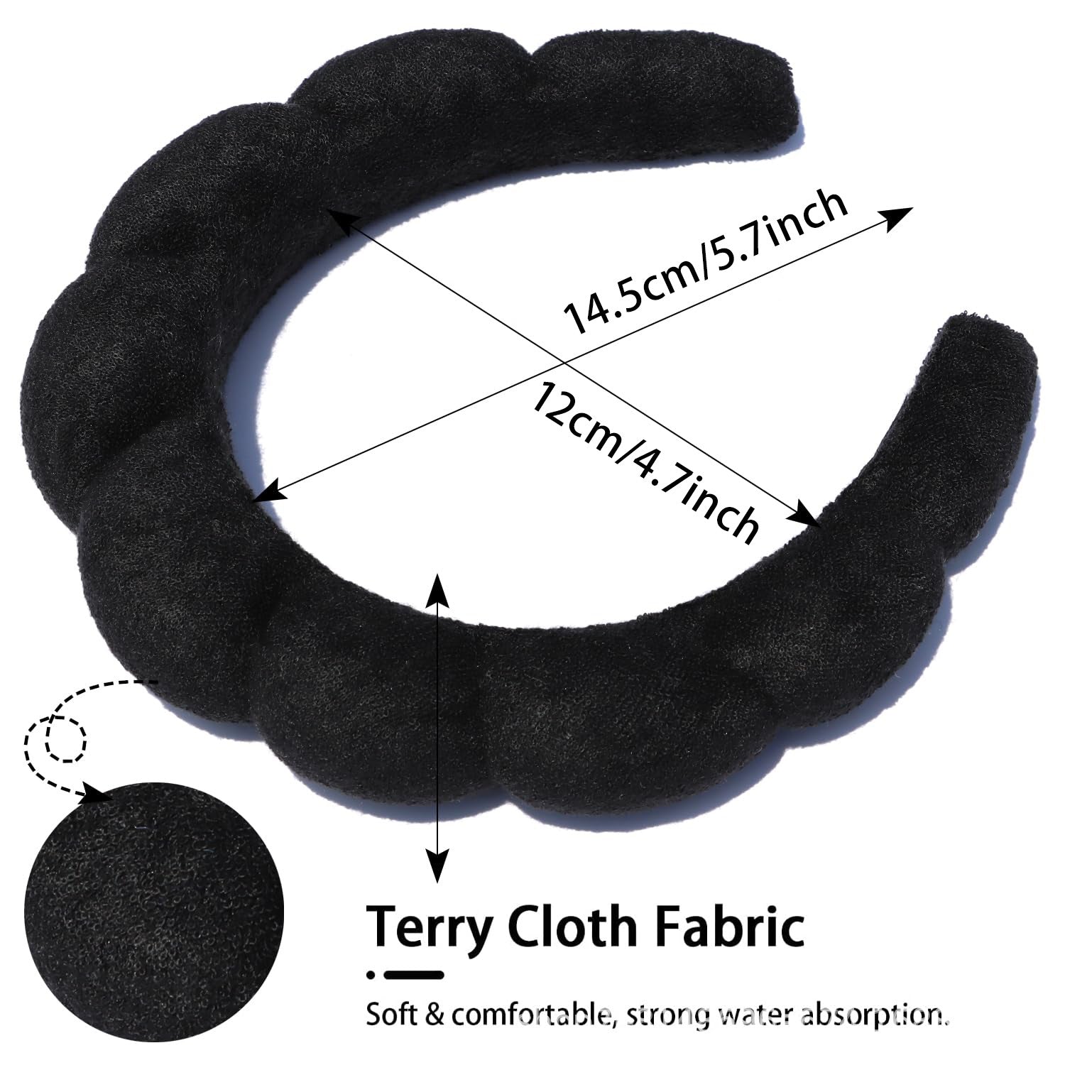 Cross-border explosions SPA clouds sponge face washing hair band bath face hair band autumn and winter color hair band wholesale