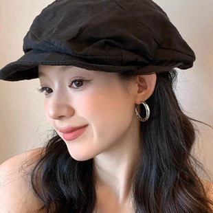 Fashion Explosions European and American Fashion Metal Style Geometry Gap Earrings Large Circle Distinctive Niche All-match Ear Jewelry Women