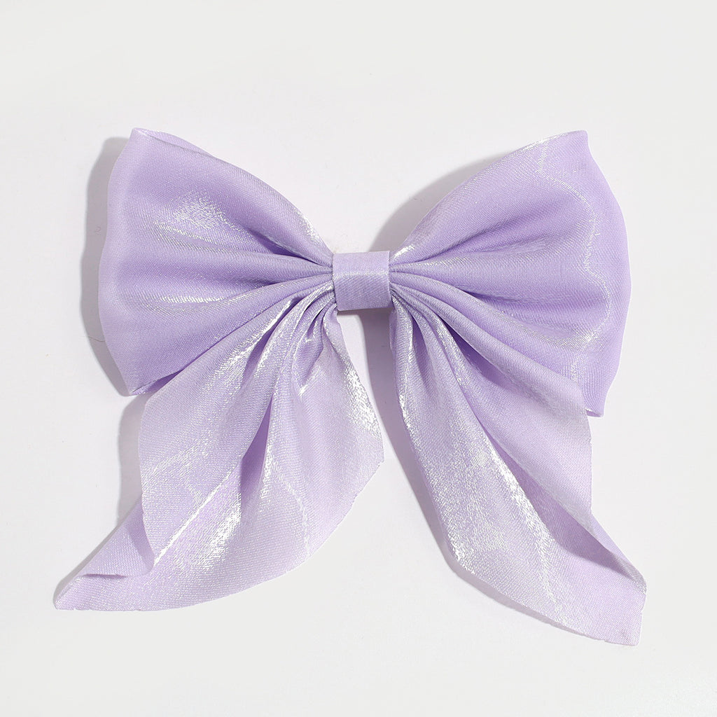 Japanese and Korean Style Elegant Sweet Mesh Bow Pointed Bouth Clip Pontail Decorative Hairpin Elegant Half-Tie Hairpin Hair Accessories