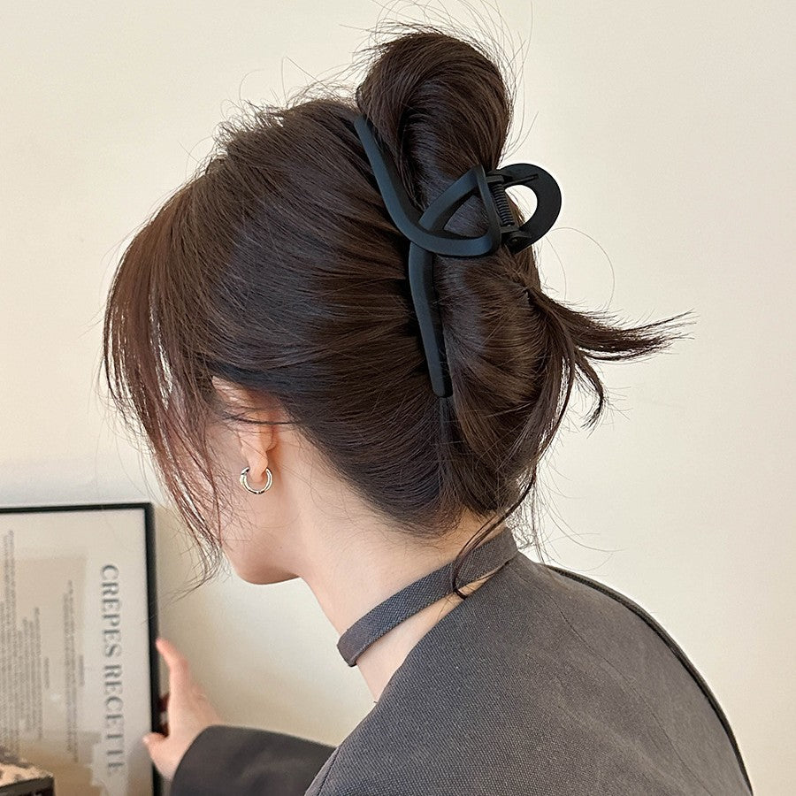 Large Grab Clip Black Simple Hair Clip Large Hair Clip Headwear Head Hair Shark Clip Hair Multi-Hair Accessories