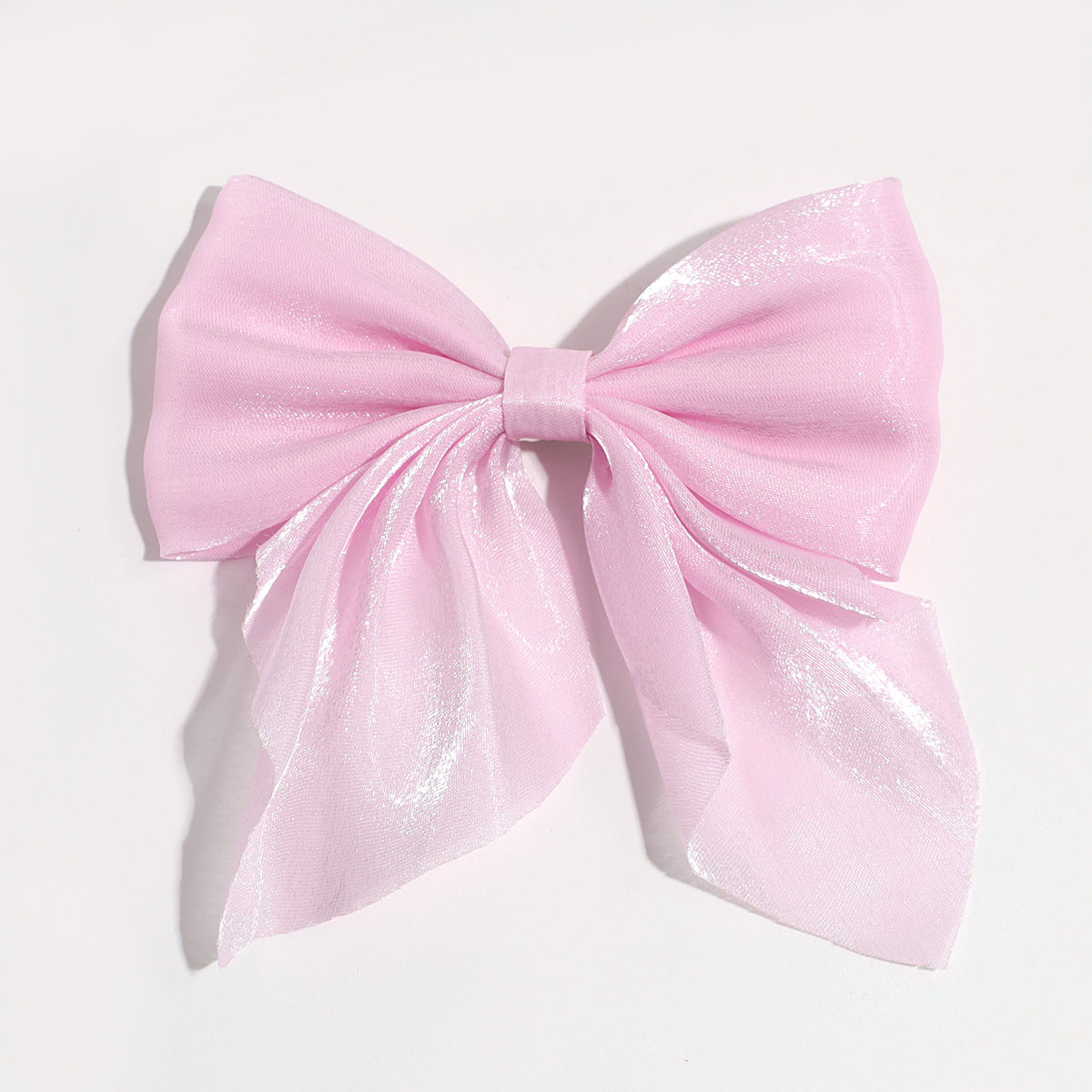 Japanese and Korean Style Elegant Sweet Mesh Bow Pointed Bouth Clip Pontail Decorative Hairpin Elegant Half-Tie Hairpin Hair Accessories