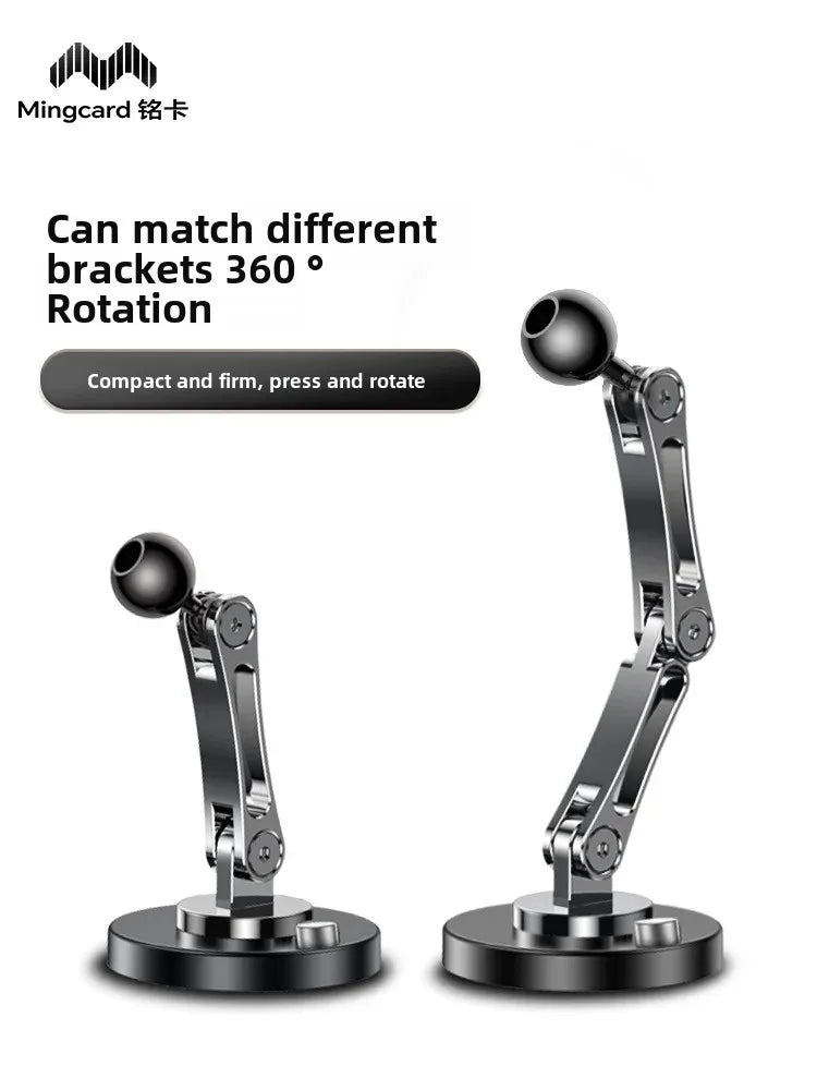 Car Bracket base 17mm ball head base 360-degree rotating adhesive type with different Chuck mobile phone holder