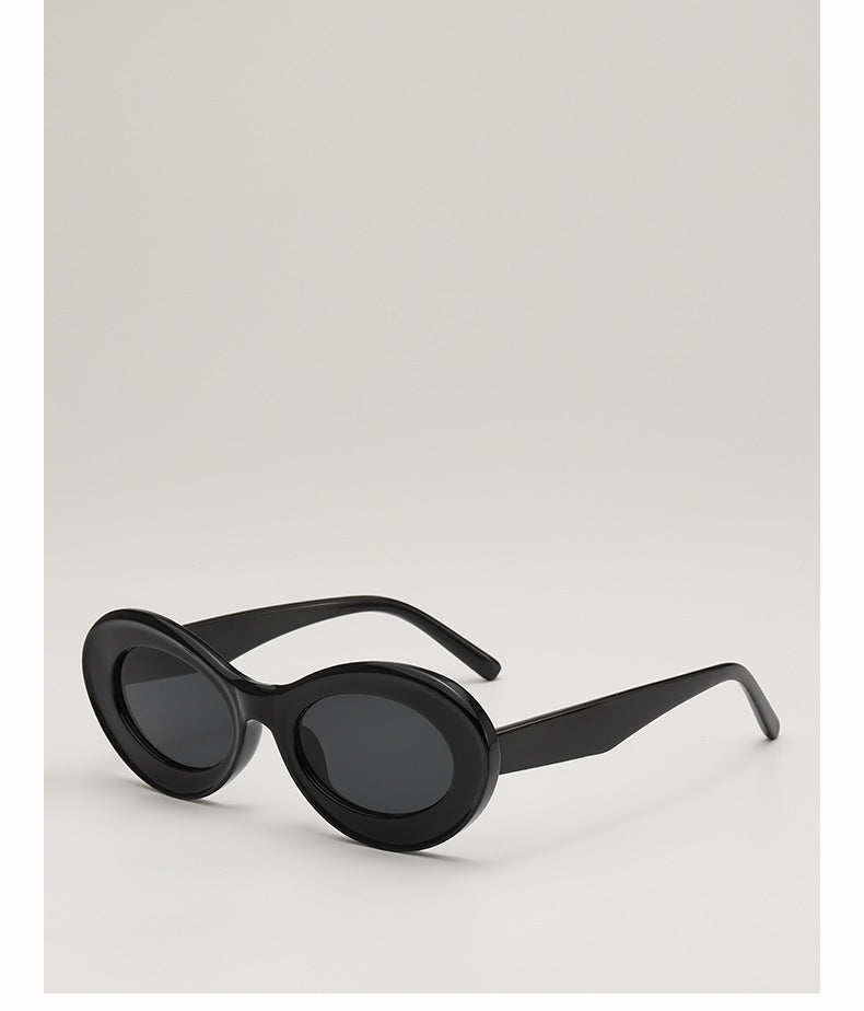 Oleo New Candy Color Small Frame Oval Dopamine Color Sunglasses Travel Party Photo Shade Sunglasses