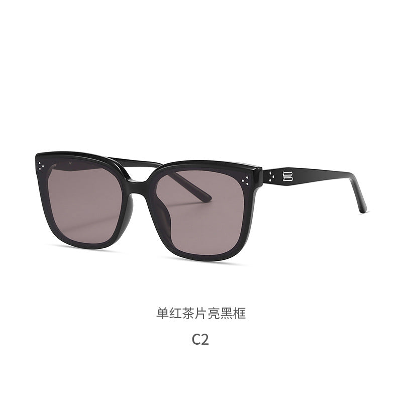 Dear Sunglasses 9097 Ou Ming New Women's Nylon High-End Fashion Large Frame Driving Men's Anti-Uv Sunglasses