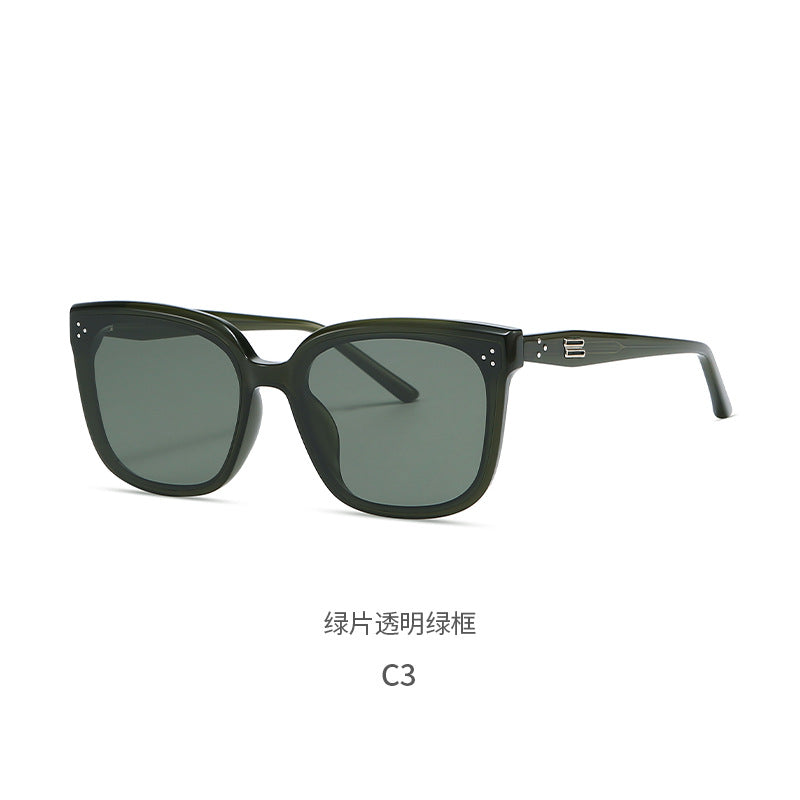 Dear Sunglasses 9097 Ou Ming New Women's Nylon High-End Fashion Large Frame Driving Men's Anti-Uv Sunglasses