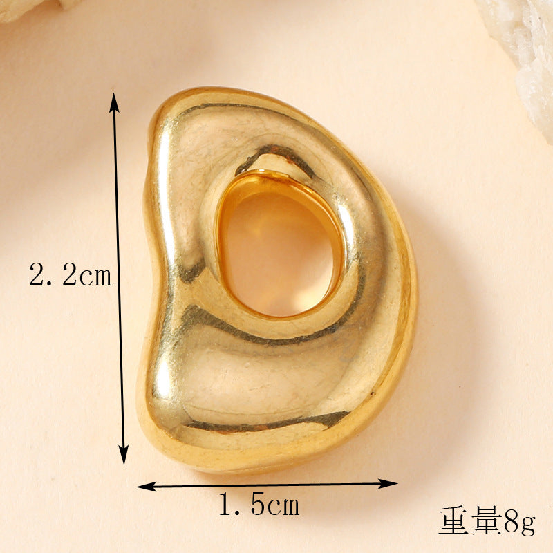 Pendant Single Pendant European and American Fashion Stainless Steel Jewelry Mini Bubble English Letter Pendant DIY Accessories Jewelry