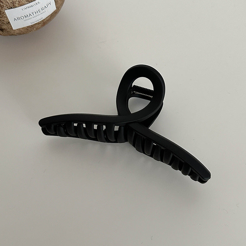 Large Grab Clip Black Simple Hair Clip