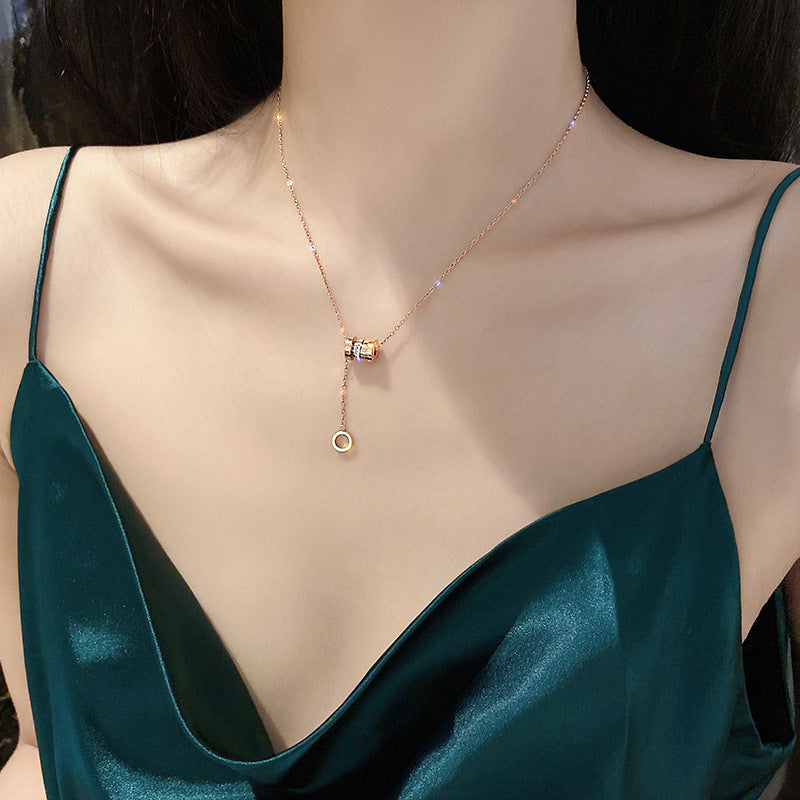 Double-Layer Necklace Women's Sweater Chain