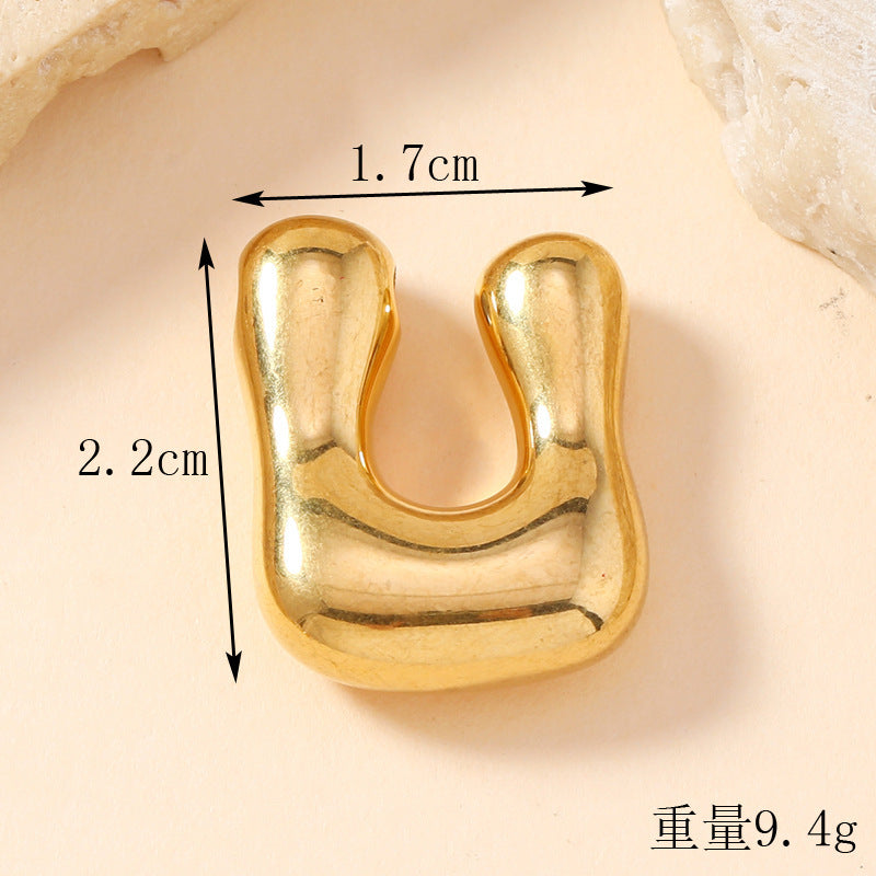 Pendant Single Pendant European and American Fashion Stainless Steel Jewelry Mini Bubble English Letter Pendant DIY Accessories Jewelry