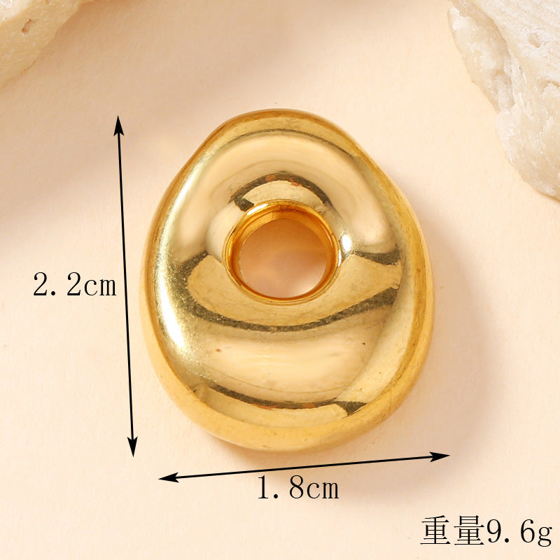 Pendant Single Pendant European and American Fashion Stainless Steel Jewelry Mini Bubble English Letter Pendant DIY Accessories Jewelry