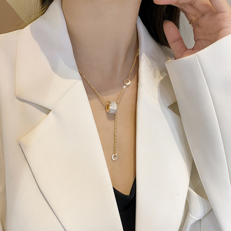 Double-Layer Necklace Women's Sweater Chain