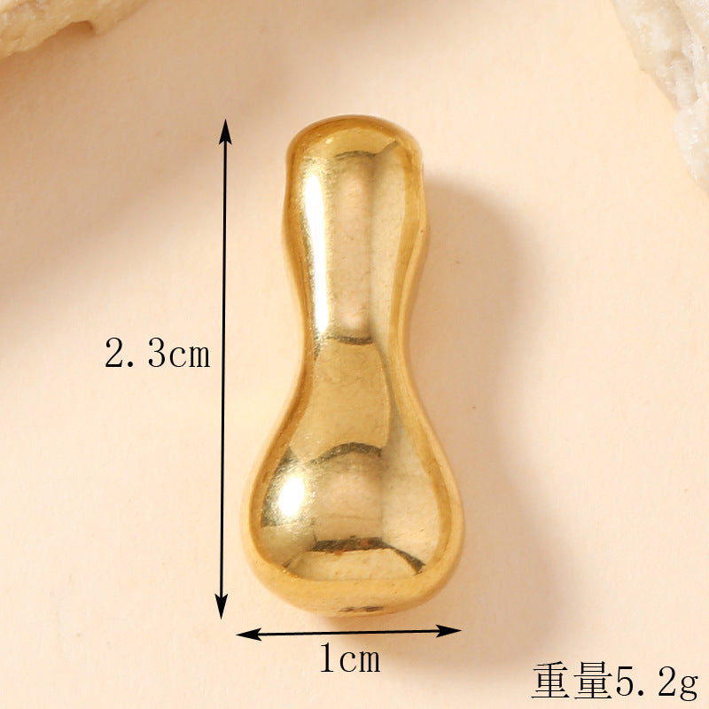 Pendant Single Pendant European and American Fashion Stainless Steel Jewelry Mini Bubble English Letter Pendant DIY Accessories Jewelry